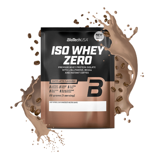 Premium whey protein isolate drink powder, with reduced lactose content, sugar* and gluten-free**, with added BCAA and glutamine amino acids, sugars, and sweetener.