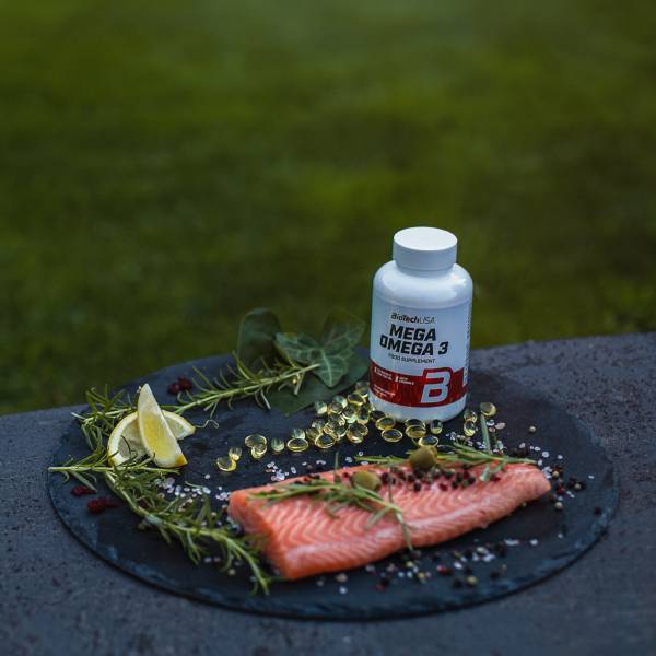Mega Omega 3 180 softgel capsules BioTechUSA BioTechUSA Europe