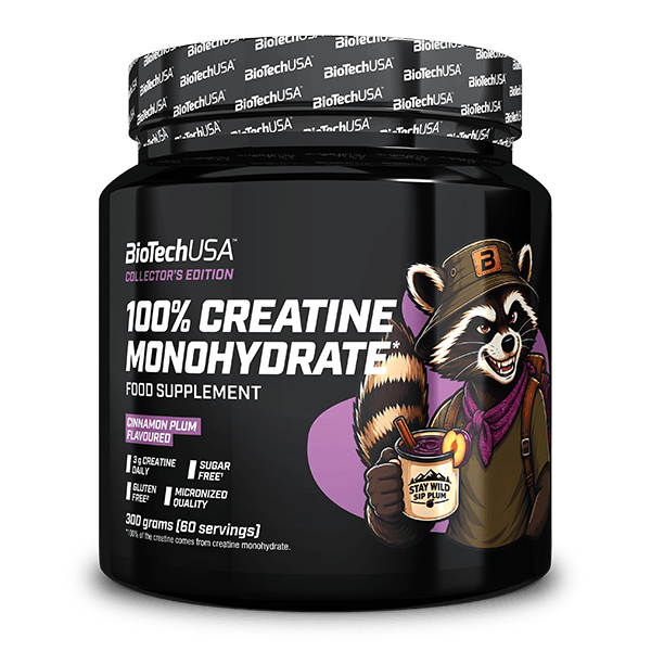 100% Creatine Monohydrate - 300 g Cinnamon plum