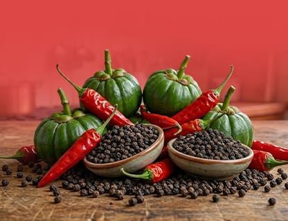 With plant ingredients