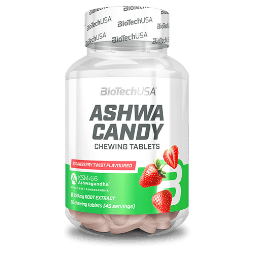 Ashwa Candy - 90 chewable tablets strawberry twist