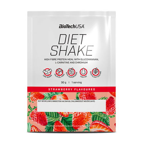 BioTechUSA Diet Shake is a palm oil free, rich in dietary fibre protein drink powder with low fat content, super foods.