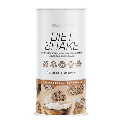 BioTechUSA Diet Shake is a palm oil free, rich in dietary fibre protein drink powder with low fat content, super foods.