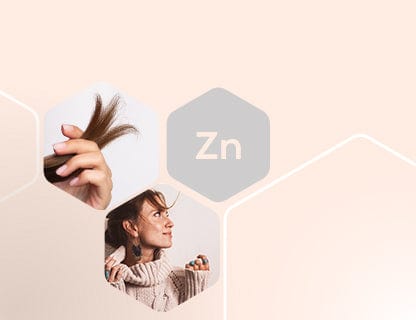 Zinc, for strong hair and nails