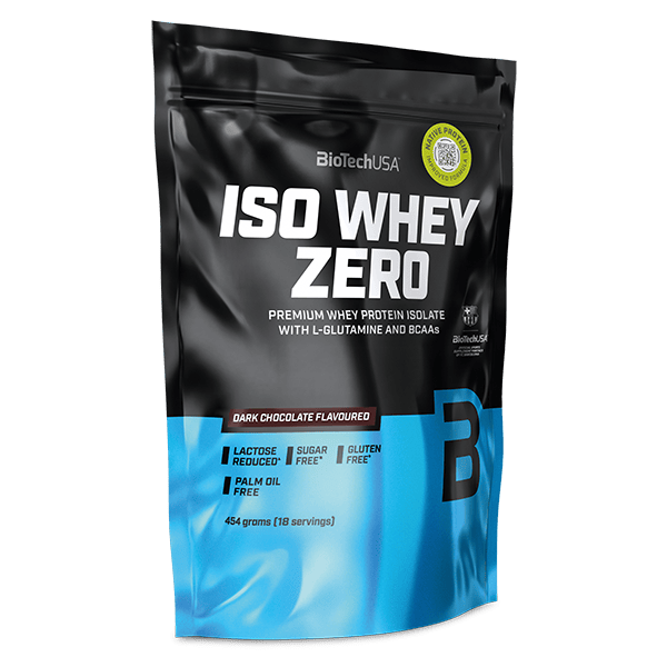 Iso Whey Zero Dark Chocolate - Dark Chocolate flavoured flavor protein powder by BioTechUSA