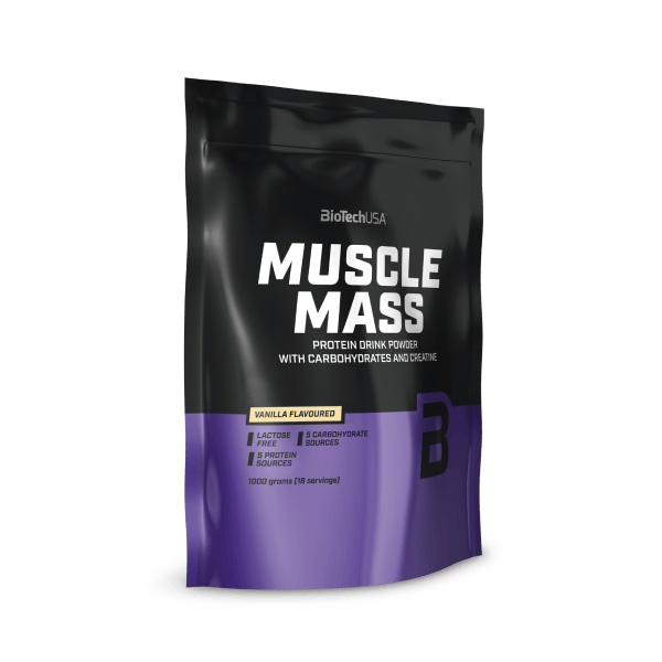 Muscle Musk Powder Muscle Mass Carbohydrate and Protein Drink Powder - BioTechUSA