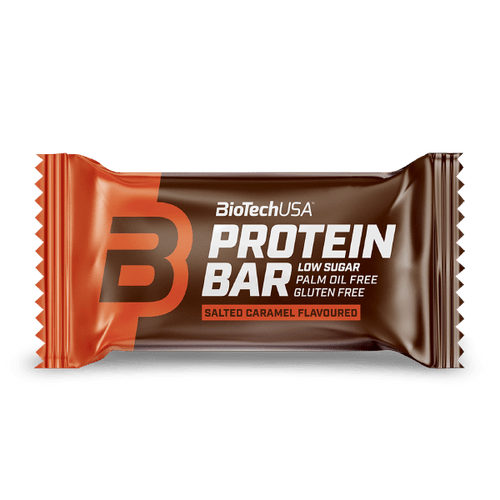 BioTechUSA Protein Bar protein slice with high protein content, whey protein, collagen.