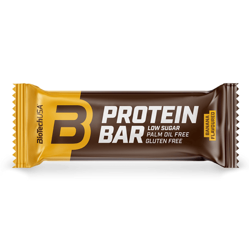 BioTechUSA Protein Bar protein slice with high protein content, whey protein, collagen.
