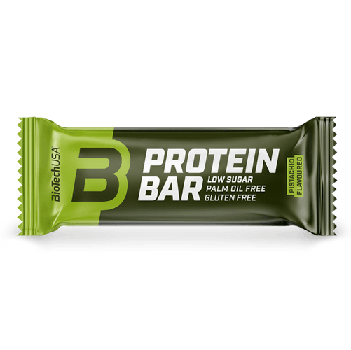 BioTechUSA Protein Bar protein slice with high protein content, whey protein, collagen.