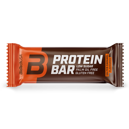 BioTechUSA Protein Bar protein slice with high protein content, whey protein, collagen.