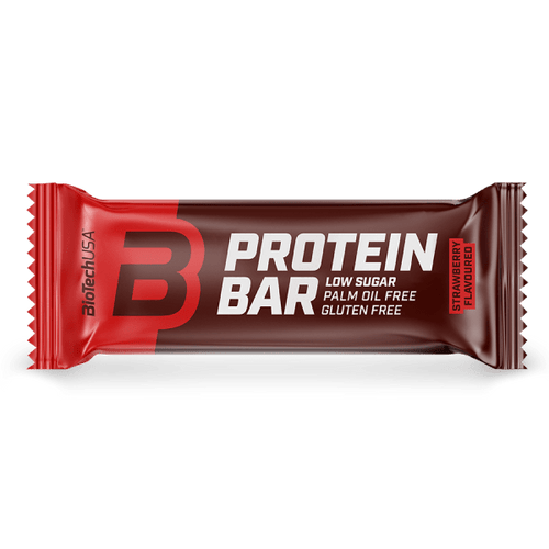 BioTechUSA Protein Bar protein slice with high protein content, whey protein, collagen.