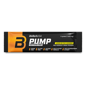 BioTechUSA Pump Caffeine Free drink powder with amino acids and minerals.