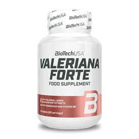 BioTechUSA Valeriana Forte food supplement tablets with vitamins, minerals and plant extracts, for the optimal nervous system.