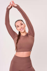 SEAMLESS LONG-SLEEVE CROP Women's Long-Sleeve Top