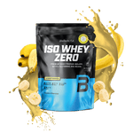 BioTechUSA Iso Whey Zero reduced lactose content whey protein isolate drink powder, gluten- and sugar-free, with fantastic flavours. Its protein content helps increase muscle mass.