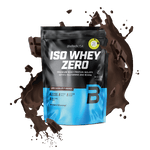 BioTechUSA Iso Whey Zero reduced lactose content whey protein isolate drink powder, gluten- and sugar-free, with fantastic flavours. Its protein content helps increase muscle mass.