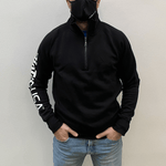 Payper Miami + semi-zip sweater - black