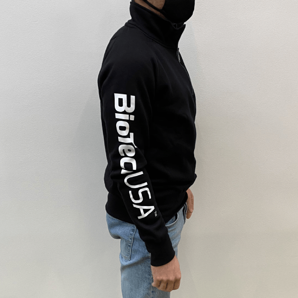Payper Miami + semi-zip sweater - black