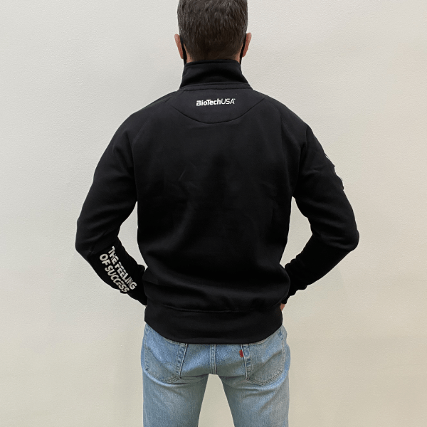 Payper Miami + semi-zip sweater - black