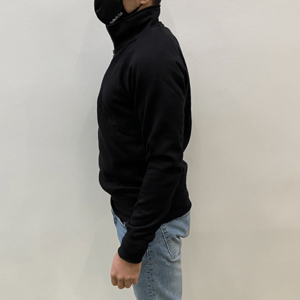 Payper Miami + semi-zip sweater - black