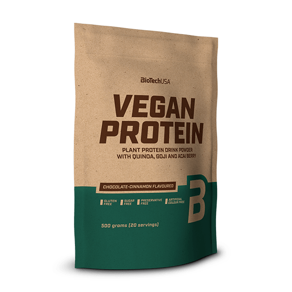 Vegan Protein Chocolate-cinnamon flavoured - Chocolate-cinnamon flavoured flavor protein powder by BioTechUSA